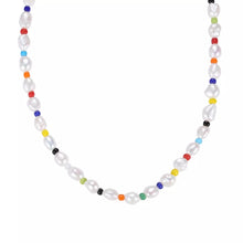 Load image into Gallery viewer, Multicolor Keshi Pearl Choker