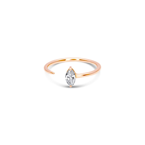 Open Marquise Ring - Lab Diamonds
