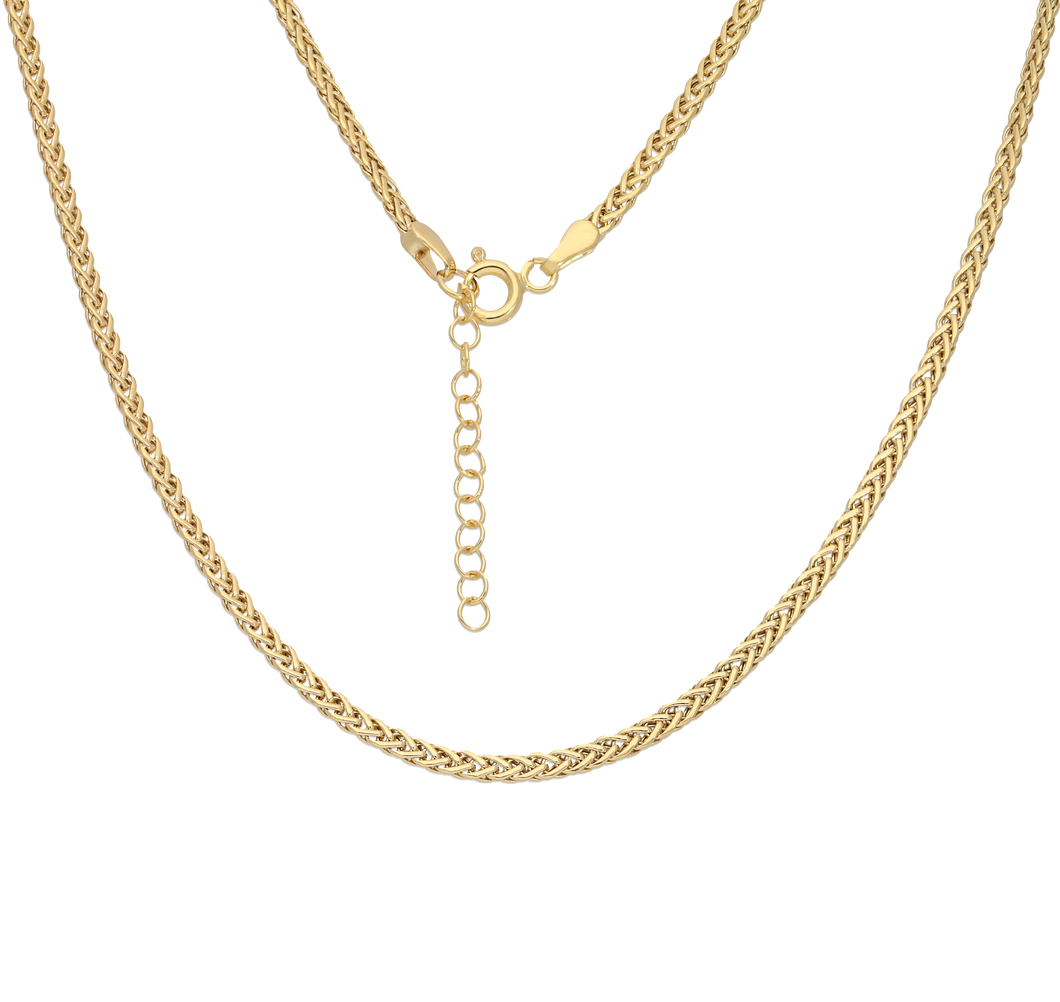 14K Herringbone Necklace