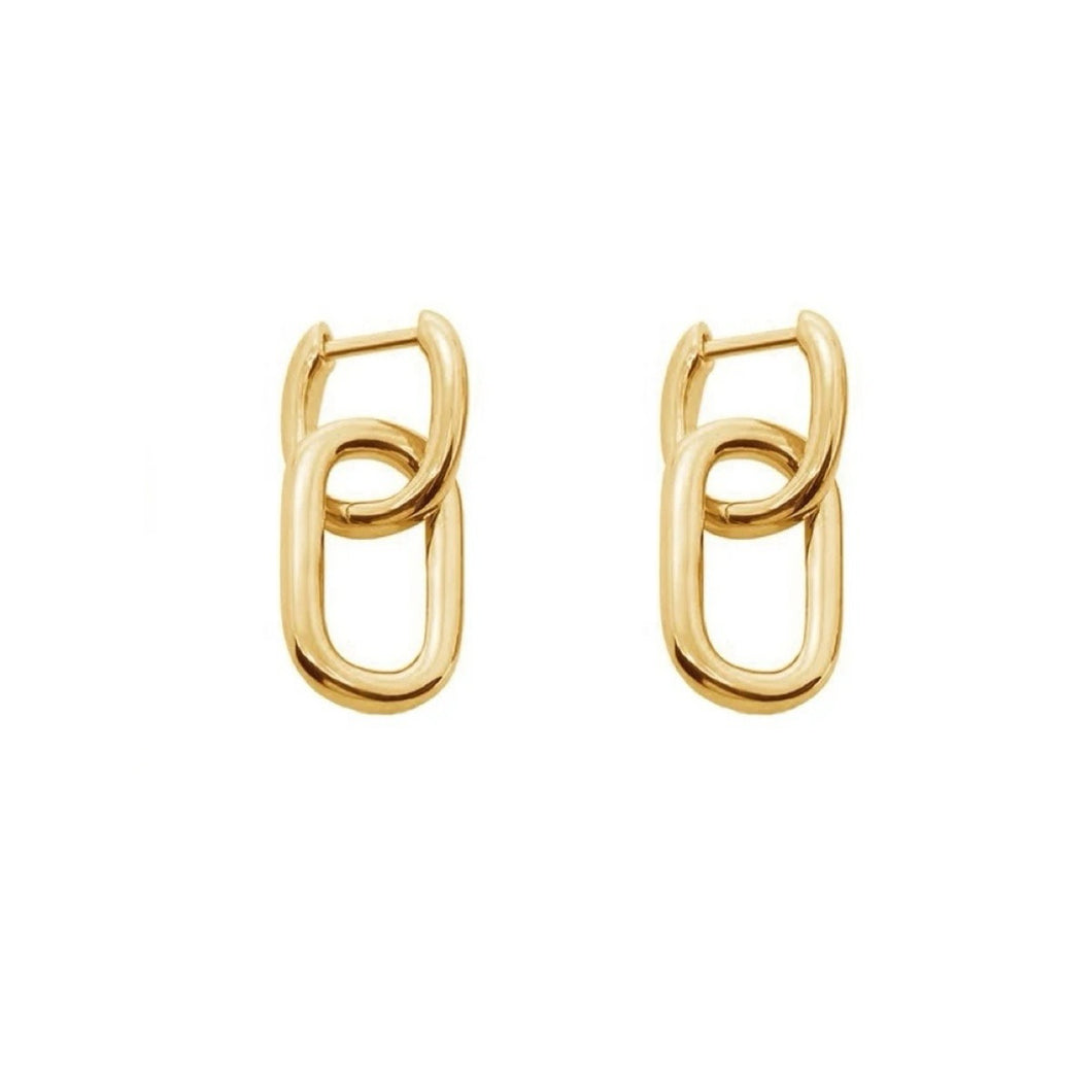 Double Paperclip Earrings