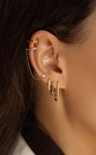 Load image into Gallery viewer, Long Pavé Paperclip Earrings