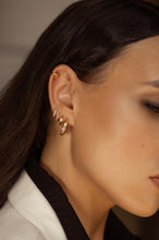 Load image into Gallery viewer, Pink Croco Hoops