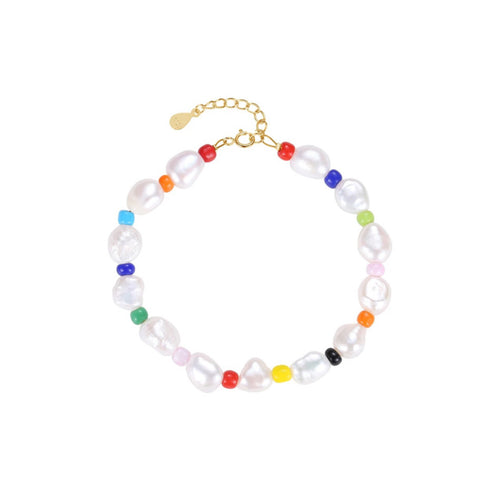 Multicolor Keshi Pearl Bracelet