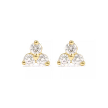 Load image into Gallery viewer, Triangle Flower Earstuds