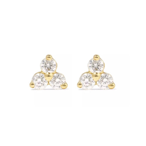 Triangle Flower Earstuds