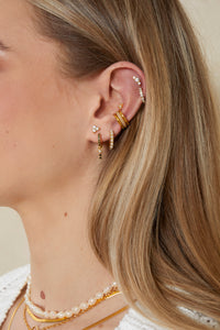 Three Diamond Earstuds